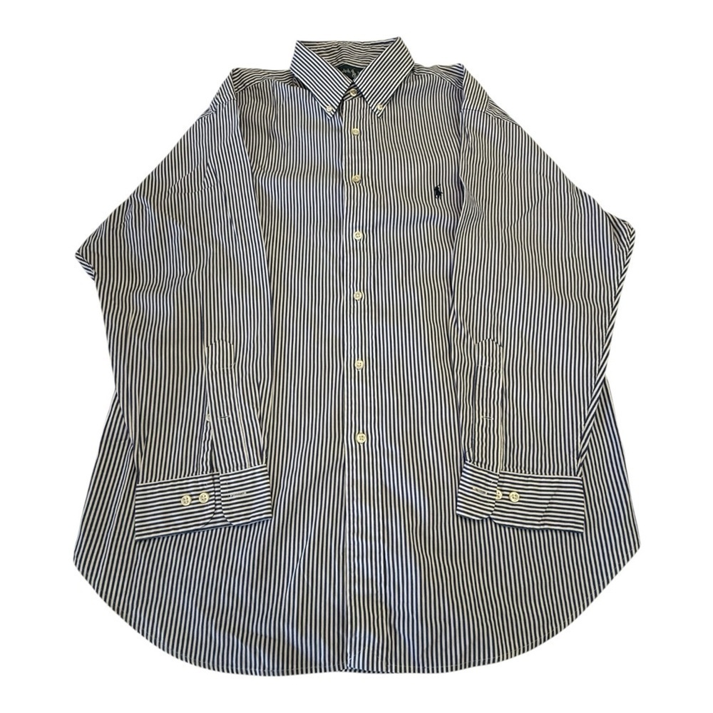 Ralph Lauren Long Sleeve Button Down Dress Shirt Size 17 1/2 x 32/33